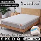 Sweetlove Dual Memory Foam Mattress Topper COOL GEL Queen Double King Single