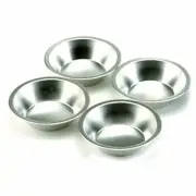 Norpro 4 Piece Round 5" Mini Tin Pie Pan Set - Small Pot Pies, Quiches and Cakes