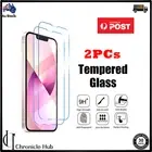 2X Tempered Glass Screen Protector For iPhone 16 15 14 13 12 11 Pro Max 8 PLUS