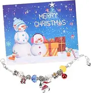 [Generic] 1 Set Christmas Bracelet Necklaces Bracelet Making Jewellery Braclet Charms Pearl Bracelets Pearl Jewelry J Necklace for Women Bling Charms Rhinestone Letters Ornaments Alloy