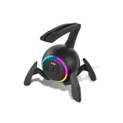 RGB Mouse Bungee with 3 USB Ports – Flexible Cable Holder for Gaming and Esports