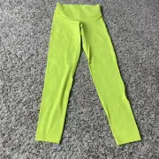 aerie offline Womens 7/8 leggings XS Bright Green Hi Rise $64.95