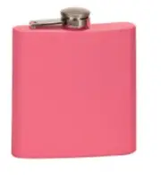 FLASK MATTE PINK STAINLESS STEEL 6 OZ GIRLS NITE OUT BRIDESMAIDS NASH PARTY