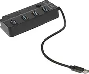 FELTECHELECTR Hub USB 3. 0 Splitter USB Adaptor Laptop Adapter USB Adapters Computer Adapters for Laptops USB Splitter Adapter Cable Splitter USB 3.0 Splitter Multifunction Extender Abs