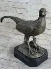 Art Deco Hand Made by Lost Wax Method Bronze Pheasant Sculpture Figurine Deal