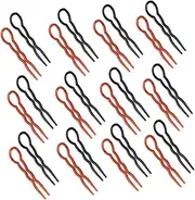 HAKIDZEL Elegant u Shaped Hairpins Set 24pcs Hair Sticks for Women Hair Accessories for Girls Pins Large Bun Forks