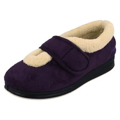 Padders Ladies Extra Wide Slipper 'Trixie'