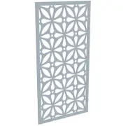 ProtectorAl 300-1200w x 1201-2400h Silver Matt/Gloss White Morrocco Unframed Composite Deco Panel