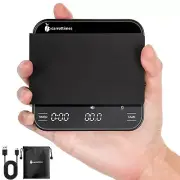 Digital Coffee Scale - Rechargeable Espresso Scale - Silicone Pad & Auto Shutoff