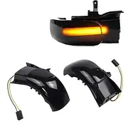 Turn Signal Lights for VW for Touran 1T1 1T2 2003 2004 2005 2006 2007 2009 2X Dynamic Blinker LED Turn Signal Light Side Lamp Arrow Mirror Indicator Turn Signal Lights(Yellow)