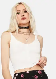 Chill Wait My Turn Button Up Tank Top