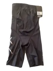 New Prenatal 2XU Women Maternity Black Compression WA3597b Shorts Small RRP $165