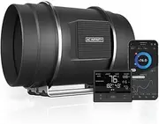 AC Infinity CLOUDLINE PRO T8, Quiet 8” Inline Duct Fan with Temperature Humidity VPD Controller, WiFi Integrated App Control - Ventilation Exhaust Fan for Heating Cooling, Grow Tents, Hydroponics