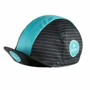 Bianchi Summer Cycling Cap Stripes Black/Celeste
