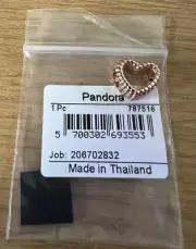 Pandora Rose Beaded Open Heart Charm 787516