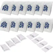 12 Staubsaugerbeutel + 8 Filters Kompatibel fr HyClean Miele GN 3D