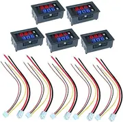 GANAZONO 10a Dc Digital Voltmeter Car Voltage Monitor Panel Ammeter Obd11 Dual Display Volt Gauge Tester