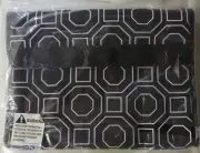 Kailo Chic Collection by Nuo Canvas Laptop Sleeve Octagon Pattern Black w/White
