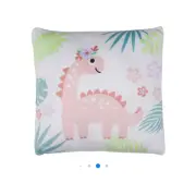 NWT Kids Cute Dino Printed Squishy Pillow, So Soft & Cuddly, 12" x 12"