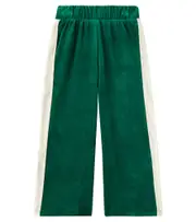 [Mini Rodini] Mini Rodini Sailor Velour cotton sweatpants Y 4/5 green