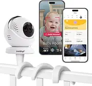 invidyo WiFi Baby Monitor with Camera and Audio: Sleep Tracking, Cry Alerts, Cough Detection | Wireless Pan & Tilt Smart Phone App 1080P Full HD Video