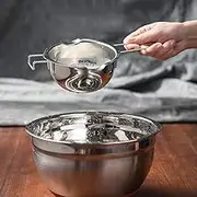 400Ml Stainl Steel Boiler Pot Baking Melting Pots with Heat Handle Universal Melting Tools for Chocolate Candy Butter Cheese Silver