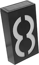 Gatuida Solar Powered House Sign LED Illuminated Address Plaque for Easy Installation Outdoors Durable Solar Doorplate Light