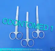 12 Operating Dissecting Surgical Scissors 4.5" Curved Sharp Blunt Blades