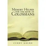 MEMORY HELPER FOR THE BOOK OF COLOSSIANS