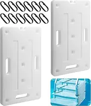 LFUTARI 2 Pack Swimming Pool Ladder Weight, Sturdy Pool Weights for Steps with 12 Strips, Removable Pool Stair Weight Container for Under Ground Easy Filling Water and Sand Safe Entry