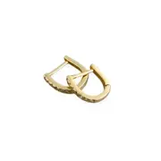 ANYCO Hoop Earrings Simple Punk Pave CZ Zircon Huggies Charm Gold Women Piercing Jewelry Accessories 7mm