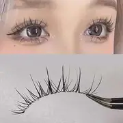 Mogugu - Set of 5 Pairs: Natural Wispy False Eyelashes FK11 - Black - One Size