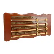 Billiard Score Board 4 Track Brown Billiard Scorekeeper For Pool Table Game ZO