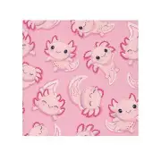 Cute Axolotl Face Towel, Fun Bath Towel, Kids Towel, Spa Accessory, Gift for