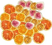 Parliky Dried Fruit Slices for Christmas Wreath DIY Multi Use Citrus Decorations Lemon Orange Fig Grapefruit Rustic Charm for Home Table Centerpiece Present