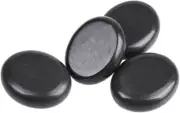4Pcs Professional Massage Stones Set Natural Lava Basalt Rock Hot Stone for Spa,