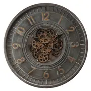 Krugg Round Moving Cogs Wall Clock