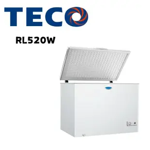 【TECO 東元】 RL520W 520公升上掀式臥式冷凍櫃(含基本安裝)