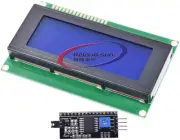 LCD HD44780 2004 4X20 Serial LCD Black Character Blue Backlight Display Board...