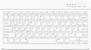 Bluetooth Keyboard, Bluetooth Keyboard, German Layout QWERTZ Lightweight Portable Wireless Keyboard for iPhone, iPad, Samsung, Lenovo, Huawei, Compatible Windows, Android, iOS