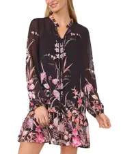 CeCe Tie Neck Dress