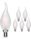 carryBC Candelabra LED Bulbs 2700K 40w Equivalent Improve Flame tip Frosted