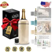 Stainless Steel Wine Cooler Fits 750ml Bottles - Cream Color, Durable Design