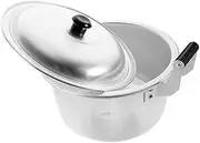 Alipis Deep Thick Aluminum Stew Pot Large Capacity Double Handles Rice Pot Noodles Stewing Cooking