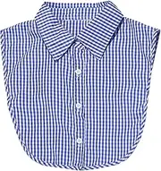 [AruiLeo] Fake Collar Detachable Blouse Dickey Collar Chiffon Half Shirts Faux False Collar for Women Girls