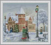 Cross stitch kit Festive evening 40x34cm Aida 16ct embroidery needlepoint kit