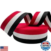 Dortrue Polyester Webbing Strap 1.5 inch Wide 12 Yard Striped Nylon Webbing f