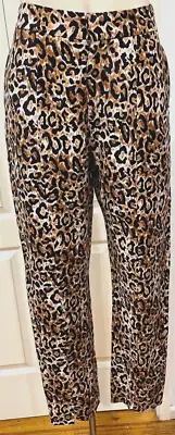 TIGERLILY "Divya" linen leopard print pants size 8 NEW WITH TAG