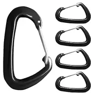 [Vgvgaj] Caribeaner Clip, D Ring Shaped Carabeaner Key Clip, Heavy Duty Camping Buckle Accessories for Hiking, Backpacking, Outdoor Activities