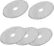 ARTSEWPLY 5 Pack Quilting Rotary Cutter Blades Round Hole Replacement Blades Sharp Fabric Cutting for Patchwork Leather Crafts 45mm